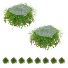 10Pcs Artificial Grass Clusters For Model Train Dollhouse Miniatures