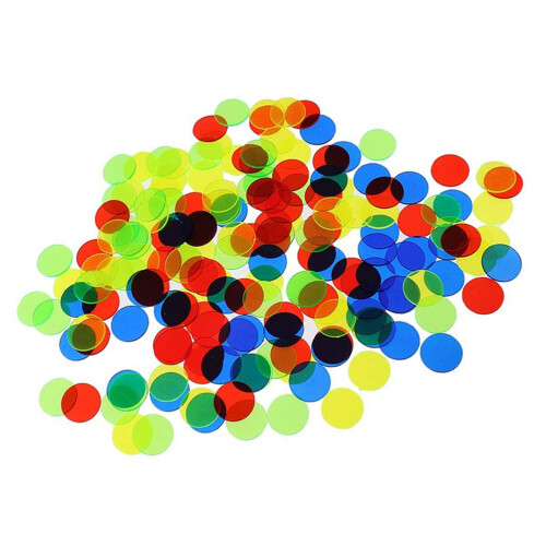 200 Unidades 15 Mm Fichas De Plástico Para E