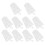 50Pcs Transparent Portable Plastic Beverage Flasks 500Ml 10