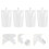 50Pcs Transparent Portable Plastic Beverage Flasks 500Ml 11