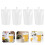 50Pcs Transparent Portable Plastic Beverage Flasks 500Ml 9