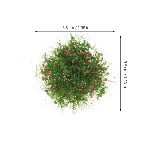 10Pcs Artificial Grass Clusters For Model Train Dollhouse Miniatures 1