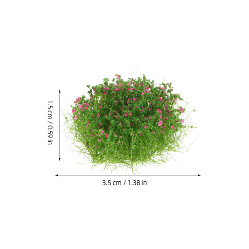 10Pcs Artificial Grass Clusters For Model Train Dollhouse Miniatures 2