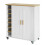 SoBuy Credenza con ruote in bambù 79x40x91cm 1