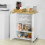 SoBuy Credenza con ruote in bambù 79x40x91cm 14