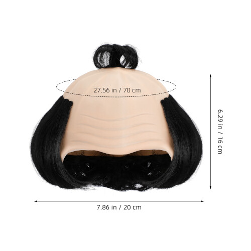 Bald Warrior Peruk Cosplay Riddare Kalv Rollspel 1