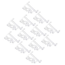 12Pcs 2-Inch Transparent Hidden Valance Clips For Faux Wood Blinds
