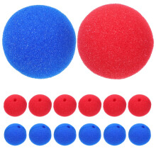 40Stück Clownsnasen 5Cm Rot Blau Für Party Bühne