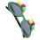 Grappige Groene Kerstbril Plastic Met Pompons Voor Feestdagen 1