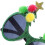 Grappige Groene Kerstbril Plastic Met Pompons Voor Feestdagen 8