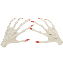 1 Par Halloweendekorationer Skelettspöke Hand Häxhand Form Leksak
