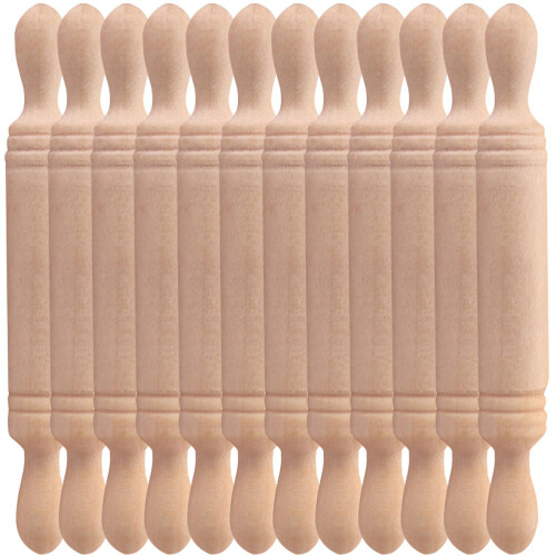 12Pcs Mini Rullpinne I För Miniaturhus