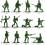 300 Pcs Soldado Militar Plástico Brinquedo Infantil 2