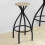 SoBuy Set Table de Bar + 2 Tabourets Bistrot 8