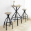 SoBuy Set Table de Bar + 2 Tabourets Bistrot 15
