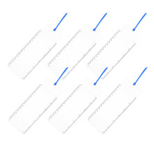 6Stk 3X Leselupe Aus PVC Lesezeichen Mit Maßstab Transparent