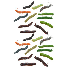 24Pcs Caterpillar Figurinlektyg För Hemlandskap (Slumpmässig Stil)