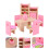 Mini House Wooden Dining Set Table Chair Display Vase 5