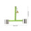 Parrot Bird Cage Perch Training Stand with Steel Feeding-Yellow 4