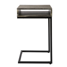 SoBuy Sofá Mesa Lateral com Rodas e Suporte