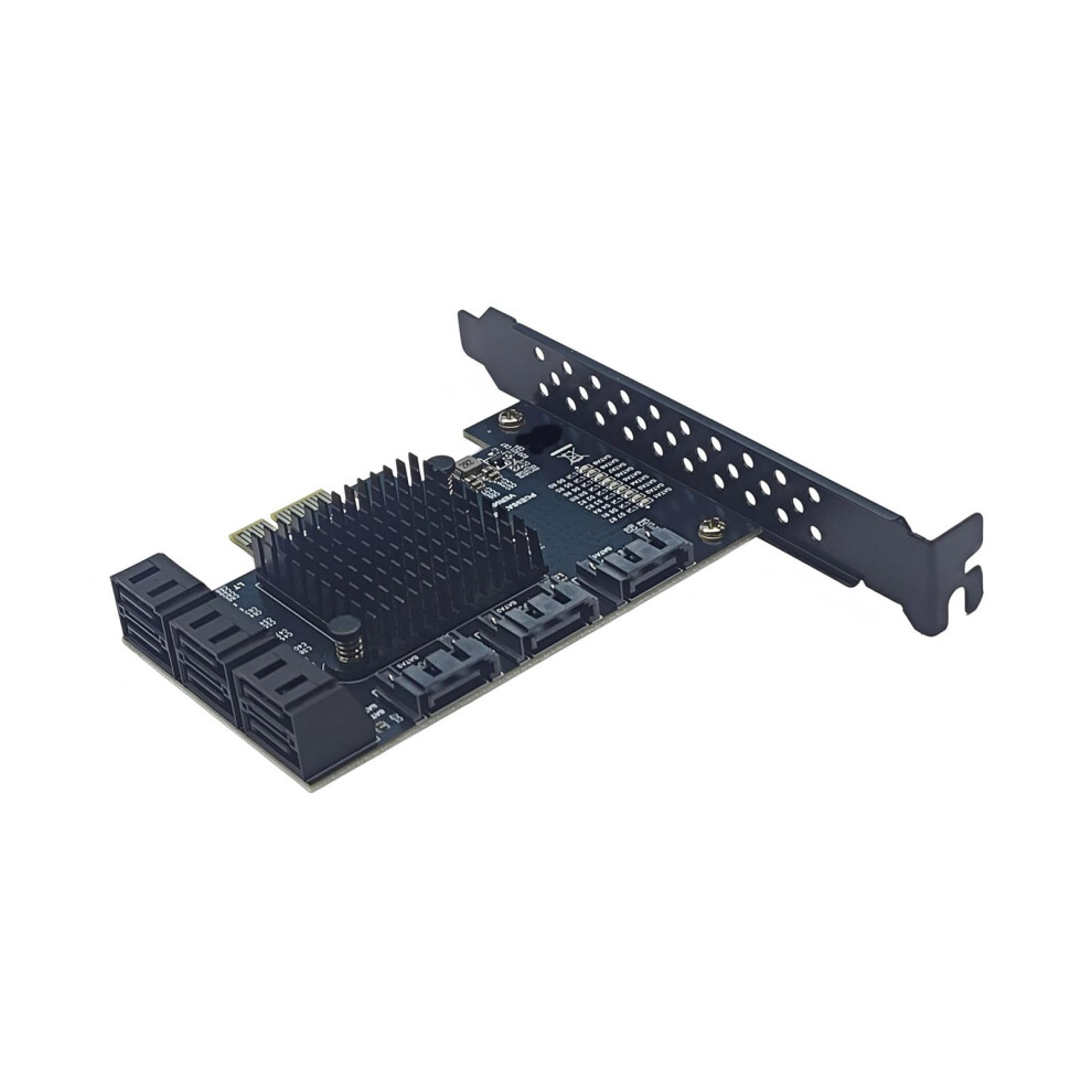 9 Port Pcie To Expansion Card, 6.0 Gbps Transfer, Hot Swap, Internal Pcie 1X Expansion Card For Desktop Pc 9105992563777
