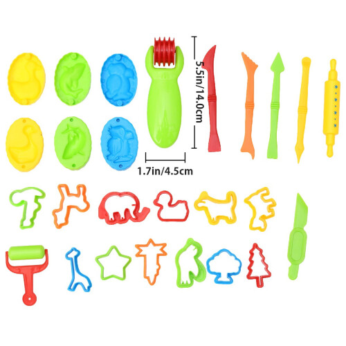 Conjunto De Kit De Massa Com Para Plasticina 1