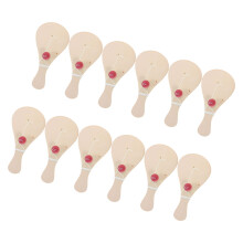 12Pcs Handmålad Paddelboll Set För Barn Diy Färgläggning Snöre