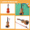 1 Set Violinmodell Leksak För Småbarn Instrument 8