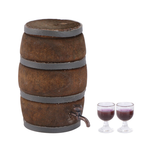 1 Set Weinfass Mini Weinkeller Deko Wohnaccessoire 2