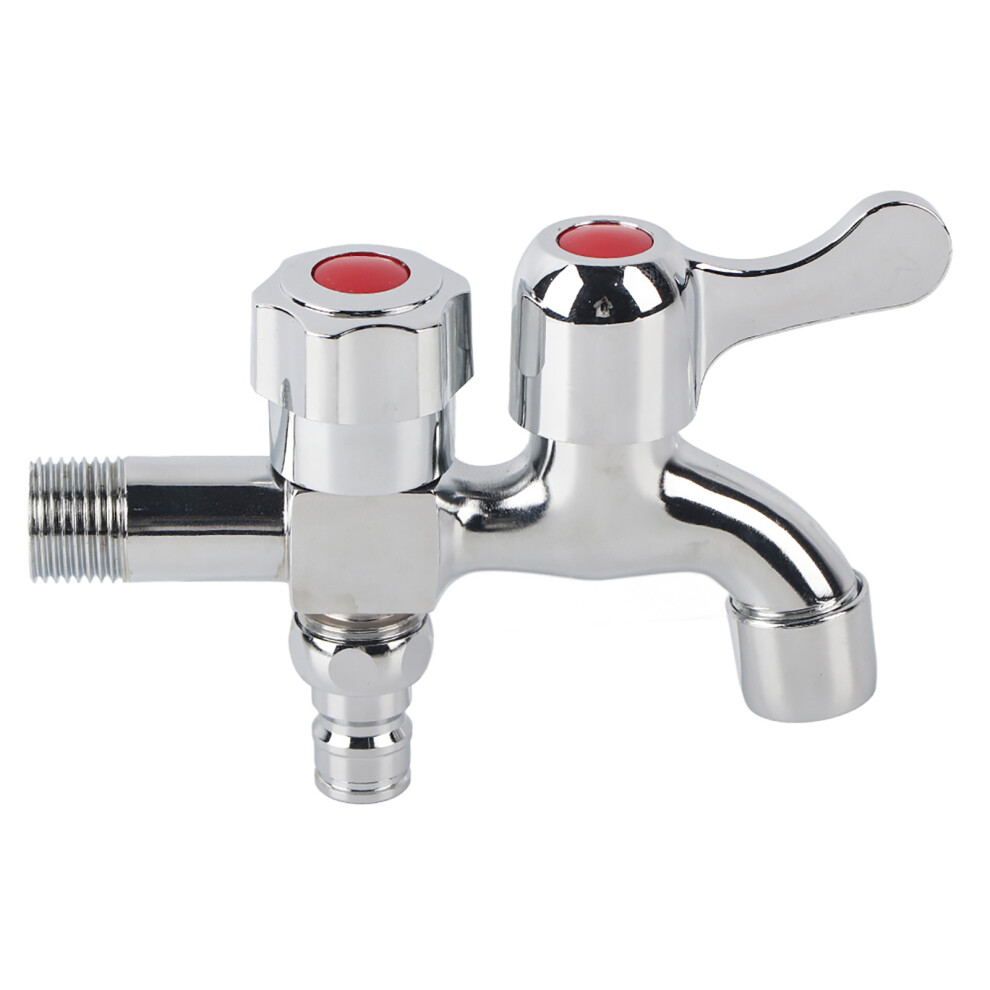 Zinc Alloy Faucet, Dual Lever Handle Design Ensuring Ease Of Use, High-Pressure Faucet For Efficient Water Delivery, Universal Interface Faucet Suitab 9061222331397