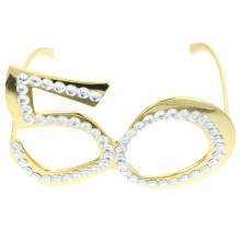 1 Paire De Lunettes 50 Strass En Pour Photo