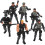 6Pcs Simulerings Soldat Leksak Leklåda Modell Scen 3