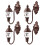 4Pcs Simulerade Mini Trädgårdslyktor Modell Ljus Sandbordslampa 2