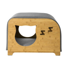 SoBuy Cat House Bench with Cushions, Wood, FSR72-N