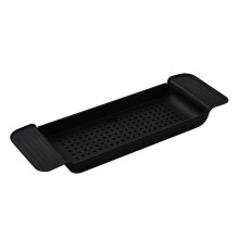 Plastic Bathtub Caddy, Multifunctional Bathtub Tray with Space-Saving Design, Bathroom Organizer Featuring Non-Slip Handles, Expandable Bath Shelf wit