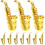 10Stk Mini Saxophon Musikinstrumente 1