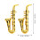 10Stk Mini Saxophon Musikinstrumente 3