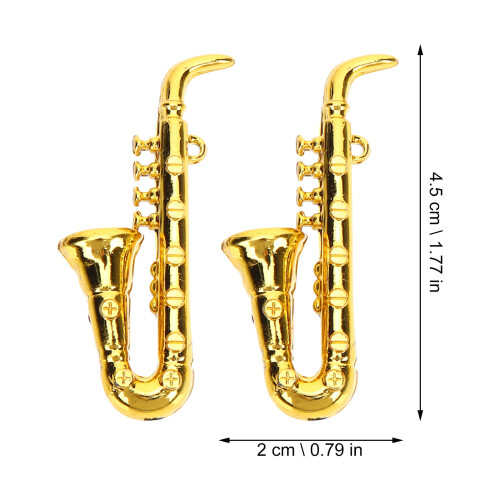 10Stk Mini Saxophon Musikinstrumente 2