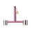 Portable Parrots Bird Training Stand Perch with Bird-Purple 1