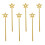 6Pcs Gyllene Plastspön Stjärn- Och Pentagramdesign 9