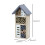 Compact Wood Insect Hotel Nesting Aid Insect Hanging House for 3