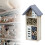 Compact Wood Insect Hotel Nesting Aid Insect Hanging House for 2