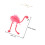 2Stk String Flamingo Marionette, Flauschig, 2