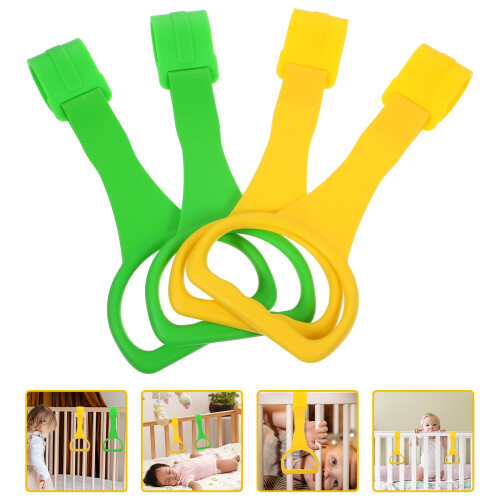 4Pcs Baby Säng Ringar, Sänggaller Dragringar 2