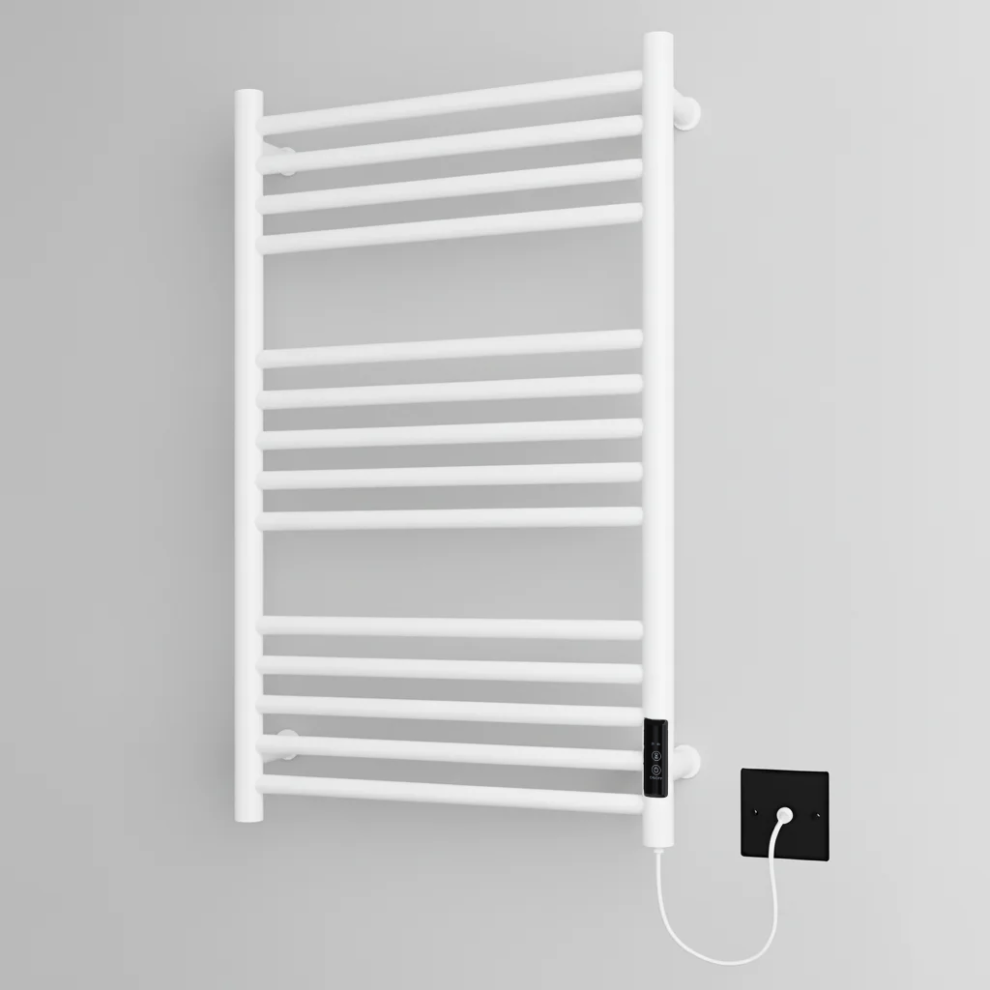 (500Mm) Belfast White Dry Electric Towel Rails 718598032654