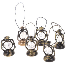 6St Lampe Deko Mikro Landschaft Puppenhaus Kerosinenlampe