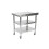 Living And Home 3-Tier Stainless Steel Prep Table with Smooth Castors and Adjustable Feet 3