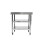 Living And Home 3-Tier Stainless Steel Prep Table with Smooth Castors and Adjustable Feet 4