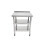 Living And Home 3-Tier Stainless Steel Prep Table with Smooth Castors and Adjustable Feet 2