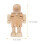4Stk Holzfigur Puppenmodelle Unbemalt Für Desktop 6